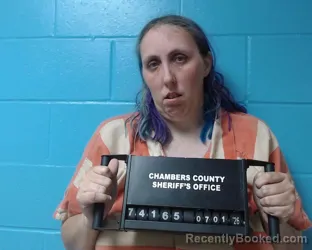 Mugshot of Brittney Dawn Standifer booked in Chambers County, Texas on July 1, 2026