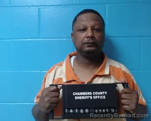 Mugshot of Lawrence Alfred booked in Chambers County, Texas on July 1, 2026