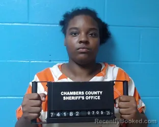 Mugshot of Ivious Unique Jackson booked in Chambers County, Texas on July 5, 2026