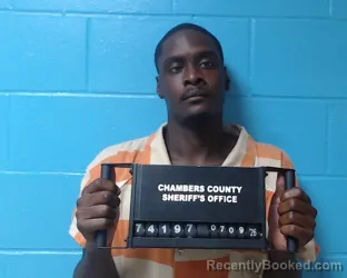 Mugshot of Murphy Ja'vantez Smith booked in Chambers County, Texas on July 9, 2026