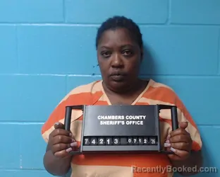 Mugshot of Lashai Denice Rogers booked in Chambers County, Texas on July 12, 2026