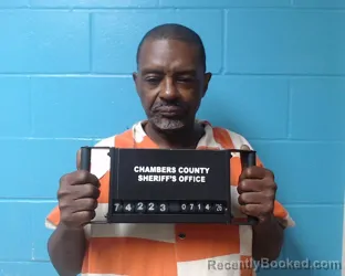 Mugshot of Troy Dwon Myers booked in Chambers County, Texas on July 14, 2026