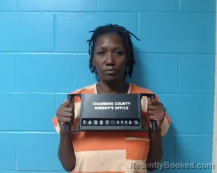 Mugshot of Ebony Traylor booked in Chambers County, Texas on July 15, 2026