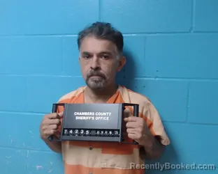 Mugshot of Michael Silva booked in Chambers County, Texas on July 16, 2026