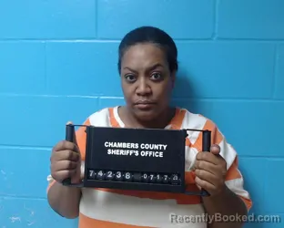 Mugshot of Erica Jasmine Eaglin booked in Chambers County, Texas on July 17, 2026