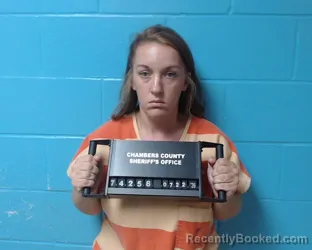 Mugshot of Brianna Michelle Boucher booked in Chambers County, Texas on July 22, 2026