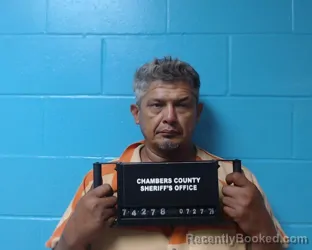 Mugshot of Ronnie Gonzalez booked in Chambers County, Texas on July 27, 2026