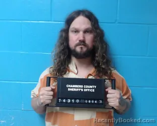 Mugshot of Jacob Aaron Potetz booked in Chambers County, Texas on August 4, 2026