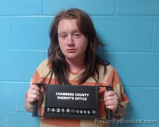 Mugshot of Kaylie Richardson booked in Chambers County, Texas on August 5, 2026