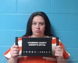 Mugshot of Shauana Danielle Trammell booked in Chambers County, Texas on August 20, 2026