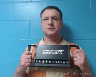 Mugshot of Franklin Ross Williamson booked in Chambers County, Texas on August 20, 2026