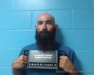 Mugshot of Chas Jacob Leblanc booked in Chambers County, Texas on August 21, 2026