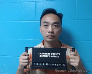 Mugshot of Nghiep Thanh Truong booked in Chambers County, Texas on August 24, 2026