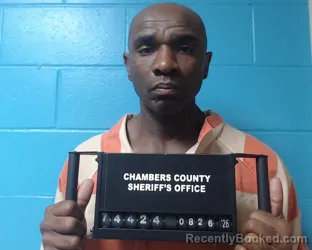 Mugshot of Corey Wayne Gatewood booked in Chambers County, Texas on August 26, 2026