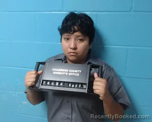 Mugshot of Jeymi Nohemi Hernandez Molina booked in Chambers County, Texas on August 27, 2026