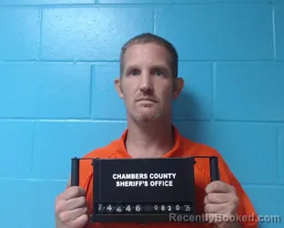 Mugshot of Michael Josiah Strausburg booked in Chambers County, Texas on August 30, 2026