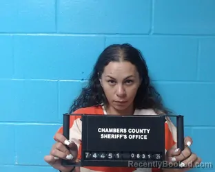 Mugshot of Regina Farol Kent booked in Chambers County, Texas on August 31, 2026