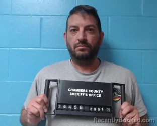 Mugshot of Michael Brent Cannata booked in Chambers County, Texas on September 1, 2026