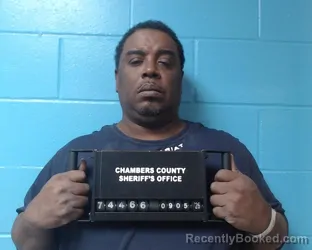 Mugshot of Keith Jermaine Oliver booked in Chambers County, Texas on September 5, 2026