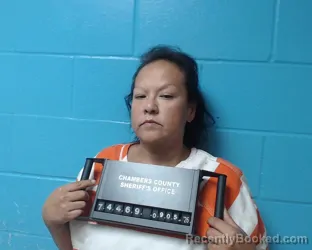 Mugshot of Cinthia Veronica Perales booked in Chambers County, Texas on September 5, 2026