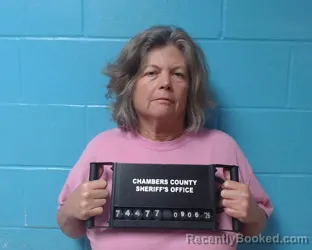 Mugshot of Deborah Petit Hall booked in Chambers County, Texas on September 6, 2026