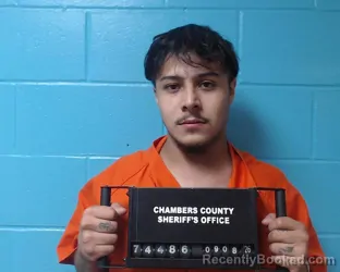 Mugshot of Ramiro Rodriguez booked in Chambers County, Texas on September 8, 2026