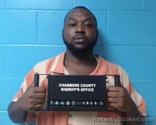 Mugshot of Shawn Dewayne Johnson booked in Chambers County, Texas on September 8, 2026