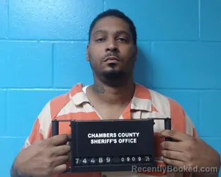 Mugshot of Trevor Bernard Dorsey booked in Chambers County, Texas on September 9, 2026