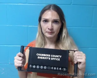 Mugshot of Jana Alexis Pantin booked in Chambers County, Texas on September 14, 2026