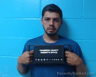 Mugshot of Antonio De Jesus Rosiles Quintana booked in Chambers County, Texas on October 4, 2026