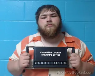Mugshot of Brandon Lee Mcmillan booked in Chambers County, Texas on October 12, 2026