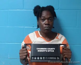 Mugshot of Rachel Rochell Coleman booked in Chambers County, Texas on October 23, 2026