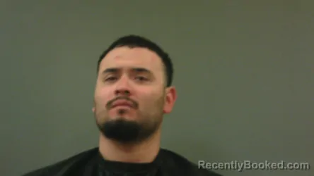 Mugshot of Justin Diaz booked in Childress County, Texas on October 16, 2026
