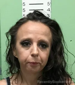 Mugshot of AMBER DAWN GIBSON booked in Bryan County, Oklahoma on March 31, 2026