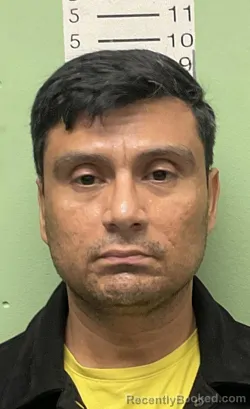 Mugshot of ALEJANDRO MOLINA SILVA booked in Bryan County, Oklahoma on June 28, 2026
