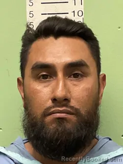 Mugshot of Rodolfo Aviles Ramos booked in Bryan County, Oklahoma on July 31, 2026