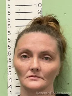 Mugshot of Danielle Jean Bishop booked in Bryan County, Oklahoma on August 2, 2026