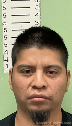 Mugshot of Carlos Vasquez Ramriez booked in Bryan County, Oklahoma on October 15, 2026