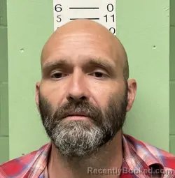 Mugshot of Russell Eldred Martin booked in Bryan County, Oklahoma on October 24, 2026