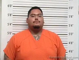 Mugshot of Romero Espinoza booked in Caddo County, Oklahoma on August 20, 2026