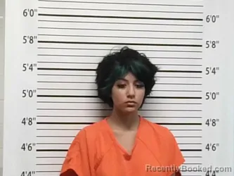 Mugshot of Nathaly Calderon Martinez booked in Caddo County, Oklahoma on September 9, 2026