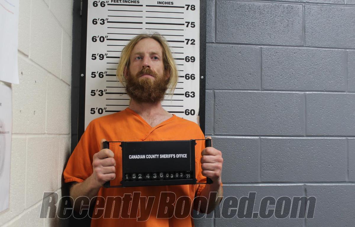 Booking photo from Canadian County, Oklahoma
