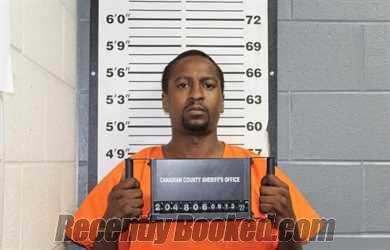 Booking photo from Canadian County, Oklahoma