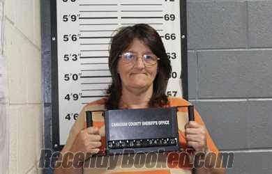 Booking photo from Canadian County, Oklahoma