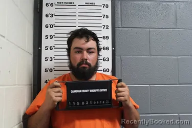 Mugshot of LOGAN RAY ONTIVEROS booked in Canadian County, Oklahoma on April 6, 2026