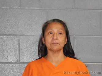 Mugshot of EMMA MYRA WHITEBUFFALO booked in Canadian County, Oklahoma on June 23, 2026