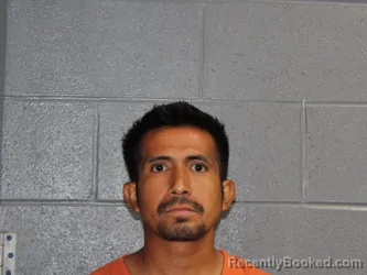 Mugshot of Imer A Rabanales Escobar booked in Canadian County, Oklahoma on August 26, 2026