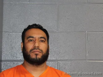 Mugshot of Kleiver Edin Giron Lopez booked in Canadian County, Oklahoma on August 26, 2026