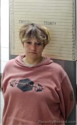 Mugshot of SHEENA NEECE booked in Choctaw County, Oklahoma on March 21, 2026