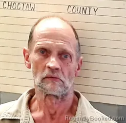 Mugshot of DARRELL LLOYD CRANDELL booked in Choctaw County, Oklahoma on March 31, 2026